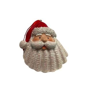 Christopher Radko Vintage Santa Claus‎ Ceramic Christmas Ornament beach coastal